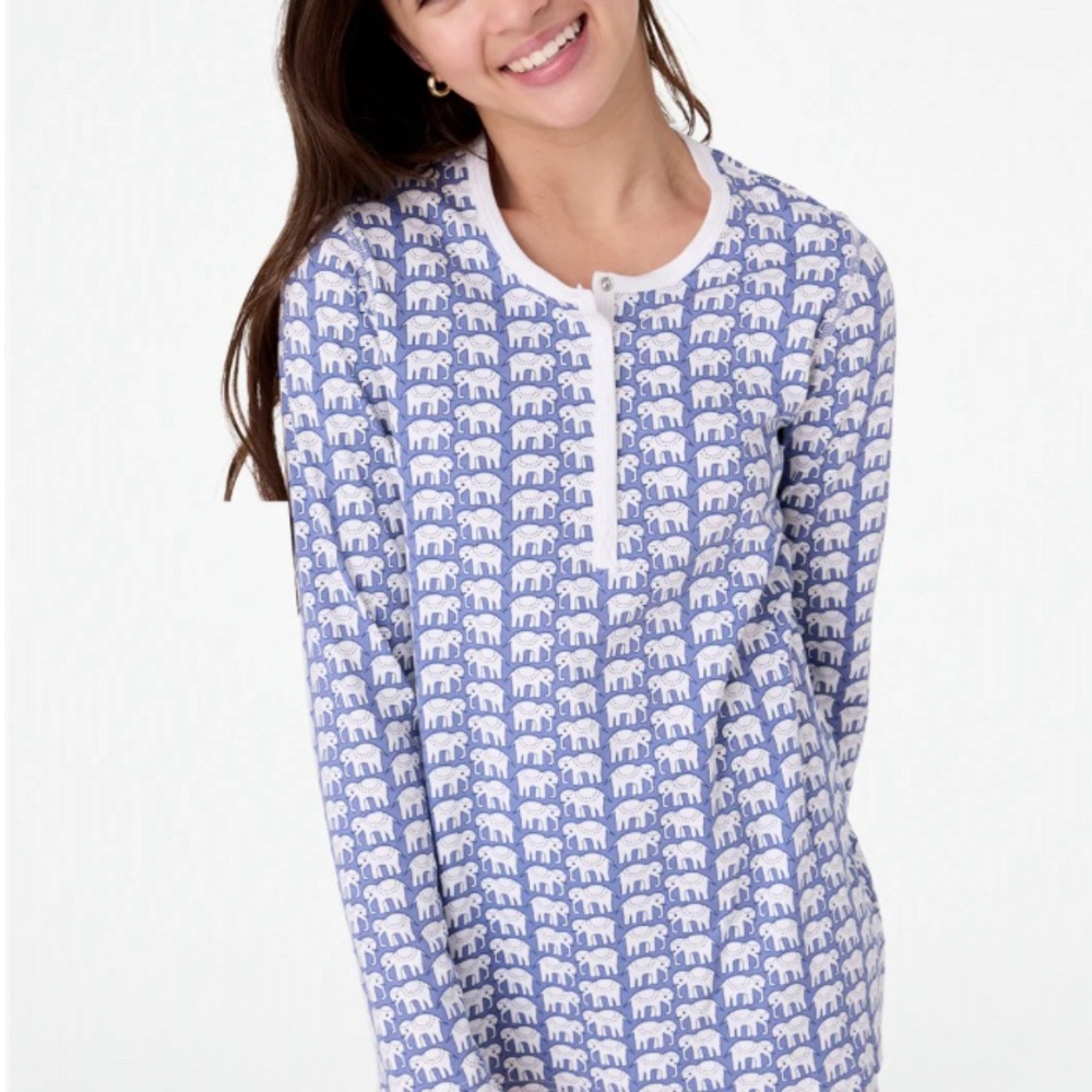 Roller Rabbit Hathi Pajam TOP ONLY